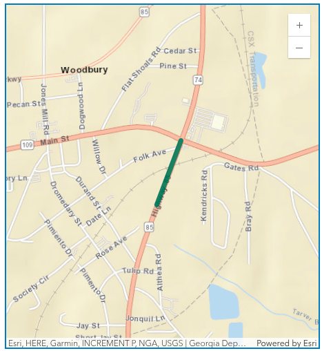 Map of Bridge Location